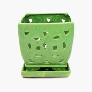 8" Square - Lime Green