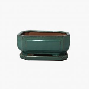 8" Rectangle - Antiqued Aqua